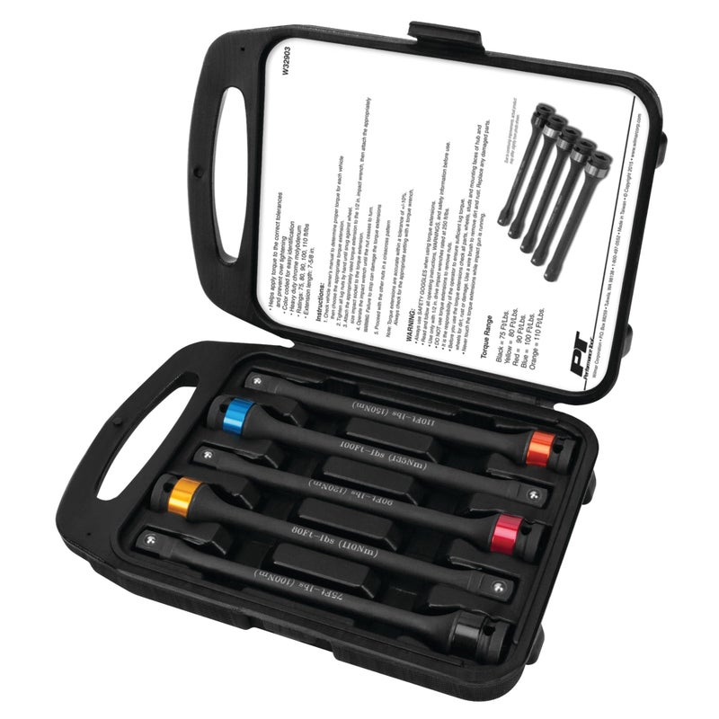 Performance Tool W32903 5-Piece Torque Limiting Extension Set - Image 1